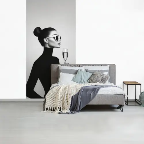 Vrouw - Champagne - Modern fotobehang vinyl groot -slaapkamer