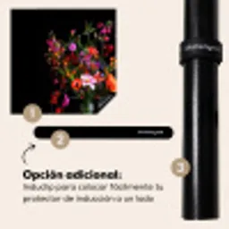 Boeket - Veldbloemen - Vaas Inductie beschermer vinyl 3mm middel -zzzzzzz-induclip_ES