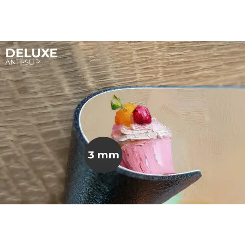 Cupcakes - Gestapeld - Kleurrijk - Fruit Placemat vinyl groot -closeup