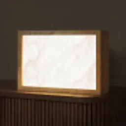 Zalmroze - Marmer - Aders Light Box met kabel (Tafellamp) klein 924 -z3d_website