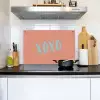 XOXO - Blauw - Perzikkleur Inductie beschemer met haakjes klein -sfeer2