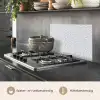 Tegel - Patroon - Beige - Blauw keuken achterwand spatscherm klein 900 -usp_NL