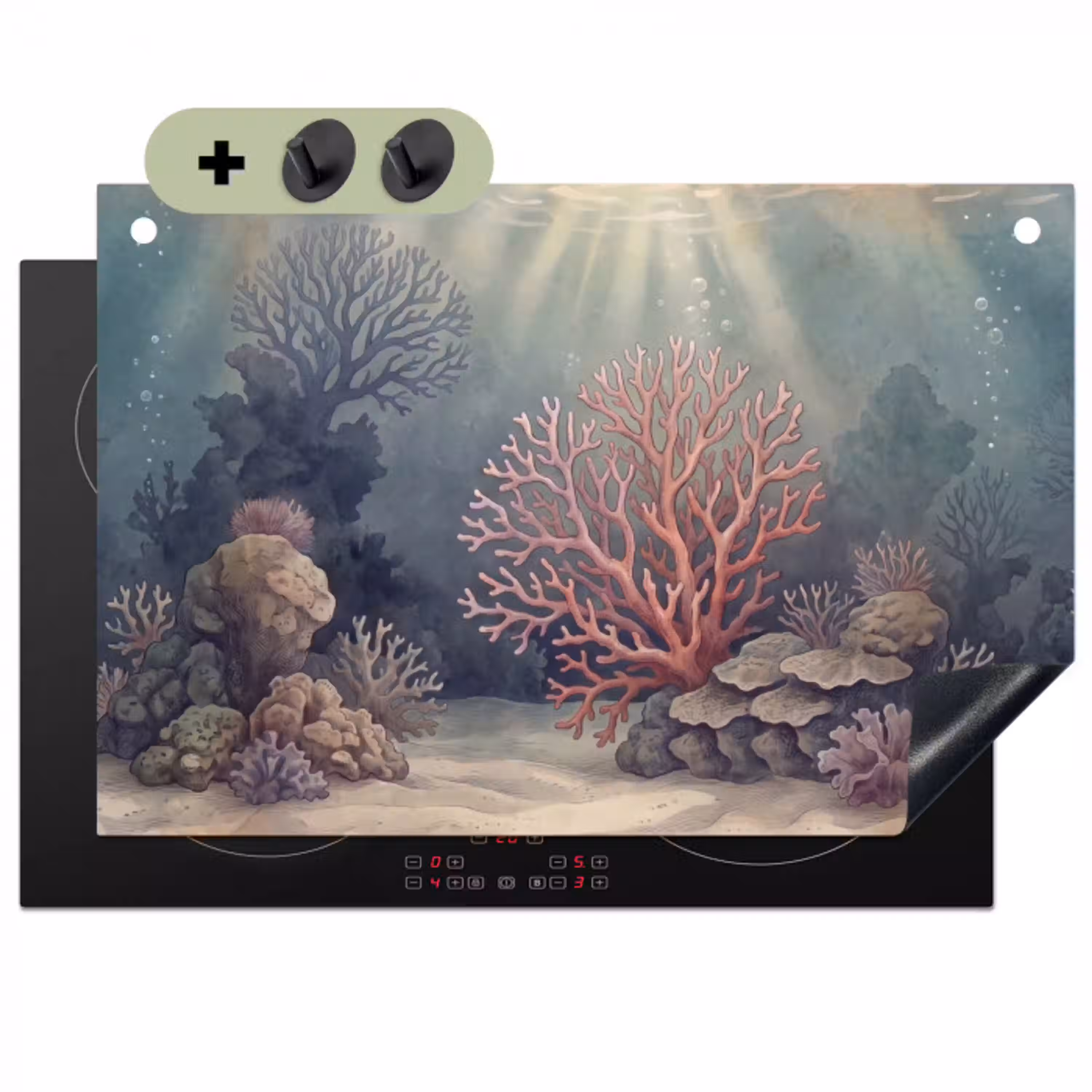 Koraal - Onderwater - Natuur - Roze Inductie beschemer met haakjes klein -3d