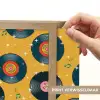 Muziek - Patroon - Geel Light Box met batterij (Wandlamp) middel 907 -USP_websiteprintNL