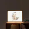 Beer - Maan - Sterren - Kinderen Light Box met batterij (Wandlamp kind) middel -sfeer1_kind