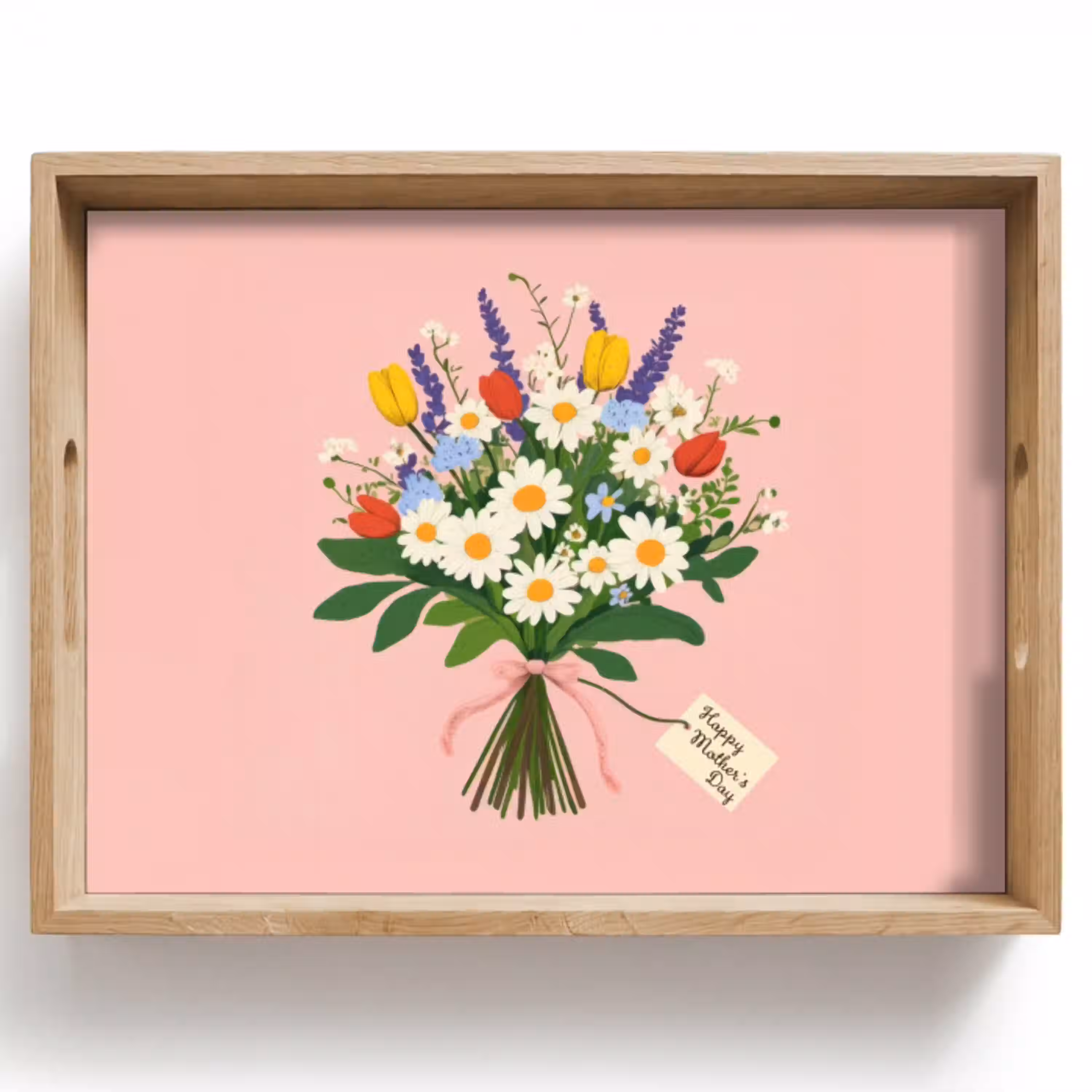 Bloemen - Lint - Kaartje Dienblad Rechthoek middel -z3d_shopping