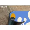 Minimalistisch - Organisch patroon - Blauw Placemat vinyl groot -closeup