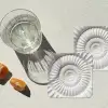 Schelp - Spiraal - Wit onderzetter kurk middel -sfeer4