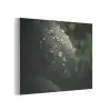 Blad - Groen - Nerven - Regendruppels PET vilt klein -3d