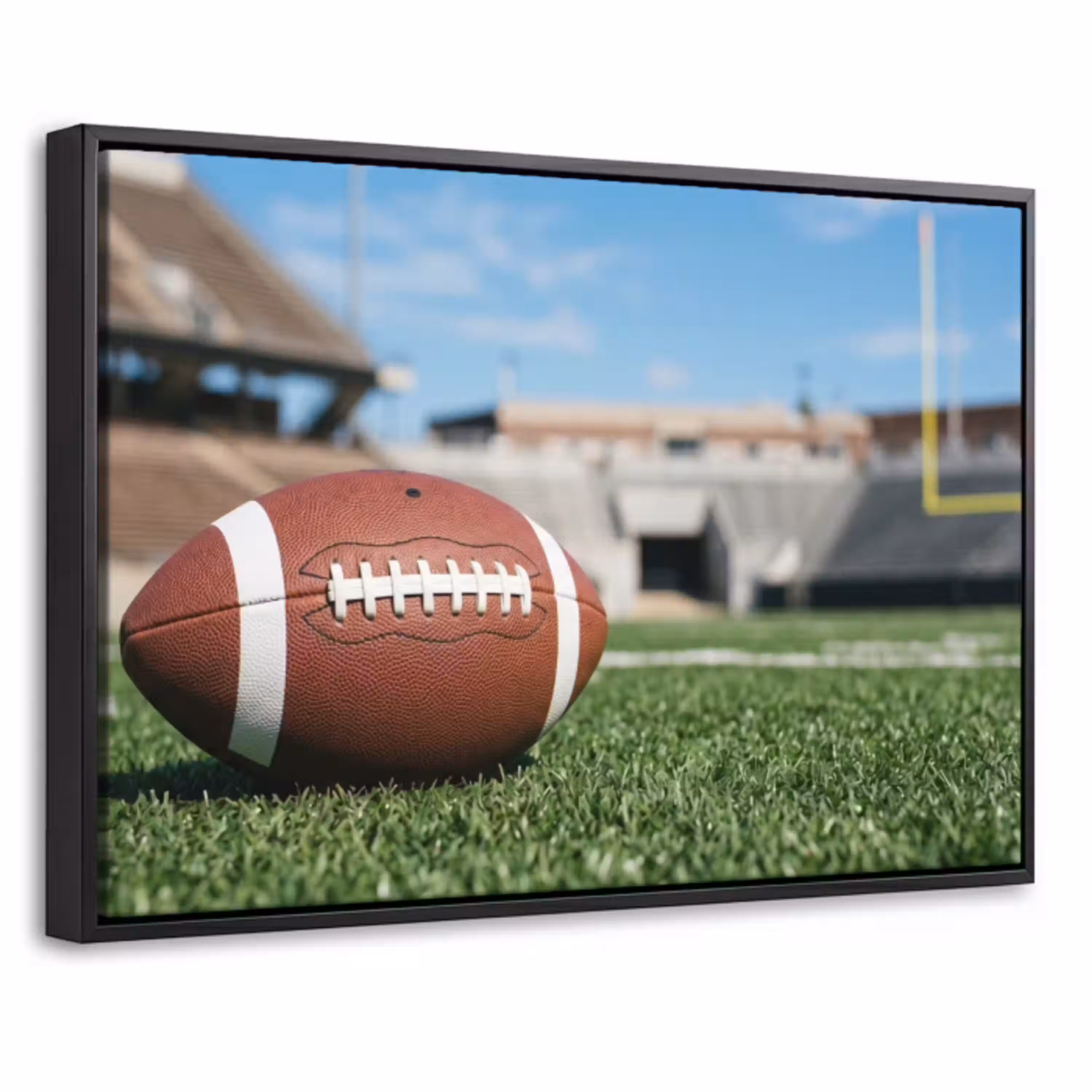 Football - Veld - Stadion - Sport Canvas met baklijst klein -threedimensional_3d_global