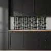 Modern - Organisch - Zwart keuken achterwand 2 middel 871 -sfeer1