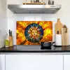 Mozaïek - Zon - Geel - Cirkel Inductie beschemer met haakjes klein -sfeer2