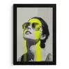 Vrouw - Bril - Verf fotolijst zwart zonder passe partout klein -3d
