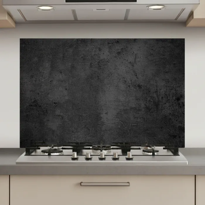 Beton - Robuust - Vintage - Rustiek - Grijs - Zwart keuken achterwand spatscherm klein -3d_website