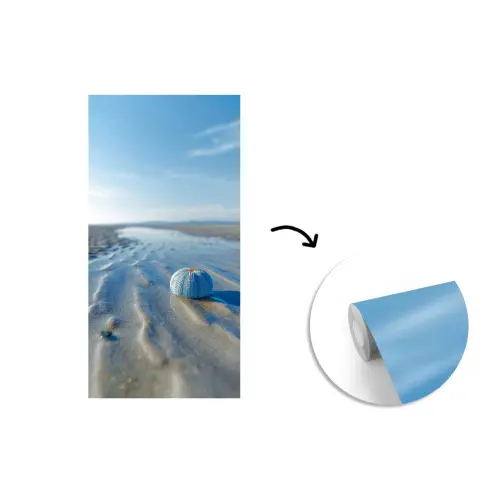 Strand - Schild - Water - Blauw fotobehang vinyl groot -3d