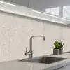 Bloemen - Bladeren - Licht - Taupe keuken achterwand 2 middel 871 -3d_schuin