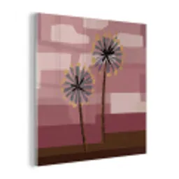 Illustratie - Bloemen - Vlakken - Abstract plexiglas 5mm klein -z3d