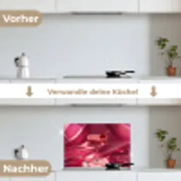 Cocktail - Pink - Luxe keuken achterwand spatscherm klein -voor_na_DE