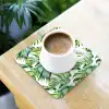 Bladeren - Monstera - Tropical - Jungle onderzetter kurk middel -sfeer5