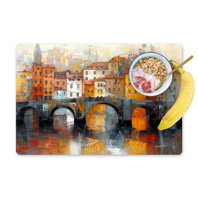 Placemat - 6 pieces - Moat - Houses - Art - Art