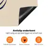 Minimalistisch - Lijnillustratie - Beige - Donkerblauw Inductie beschermer vinyl 3mm klein -zzzzzzz-td-onderkant