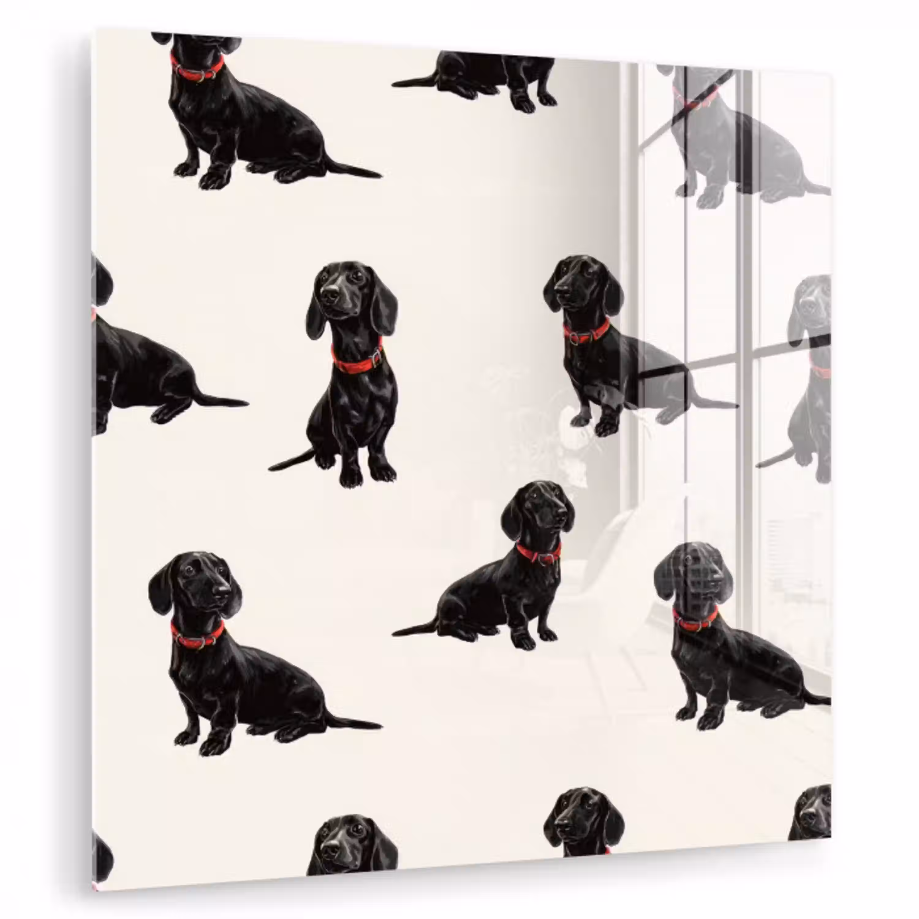 Hond - Patroon - Zwart plexiglas 5mm klein 11 -zzzproduct_nieuw
