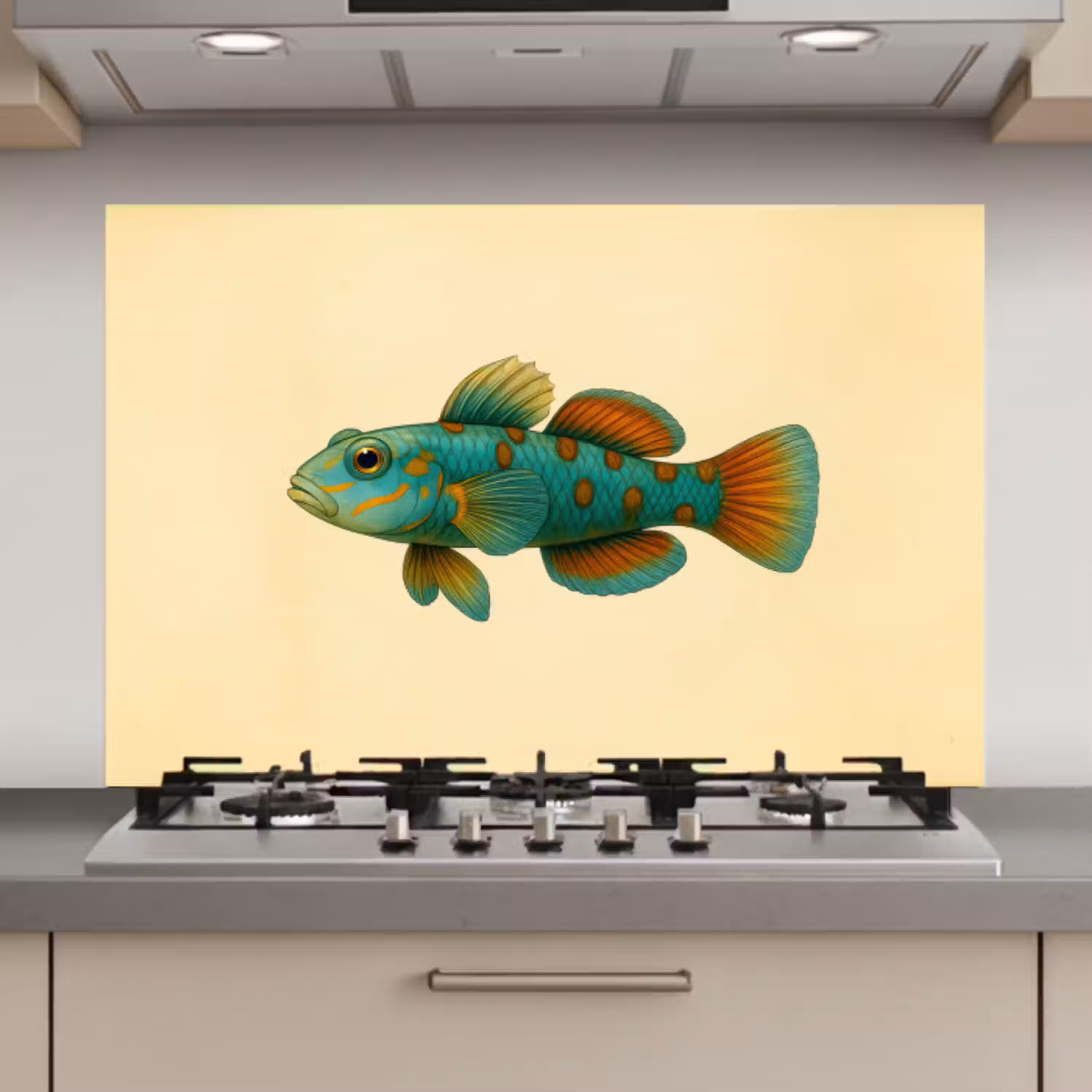 Vis - Blauw - Stippen - Schubben keuken achterwand spatscherm klein -3d_website