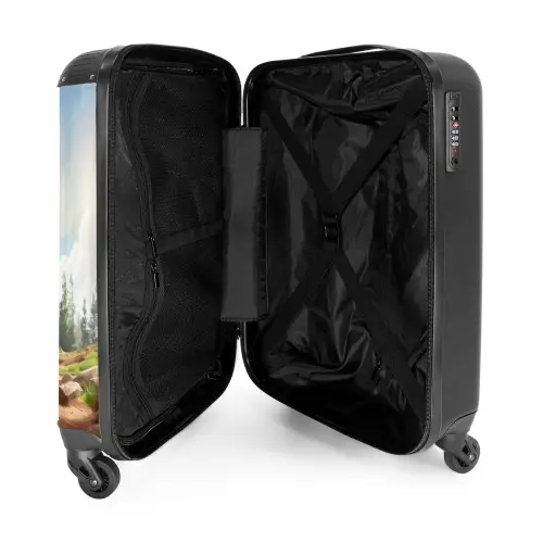 Billy Bouwhelm Koffer - NBS - Handbagage middel -binnenkant