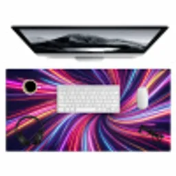 Abstract - Swirl - Futuristic - Neon Muismat XXL klein -3d