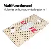 Love - Stippen - Roze Muismat XXL klein -sfeer4