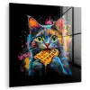 Kat - Graffiti - Kleurrijk - Wafel - Eten plexiglas 5mm klein -zzzproduct_nieuw
