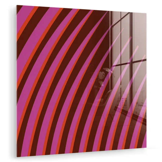 Lijnen - Rood - Beweging plexiglas 5mm klein -zzzproduct_nieuw