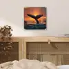 Walvis staart - Water - Zonsondergang plexiglas 5mm klein -sfeer4