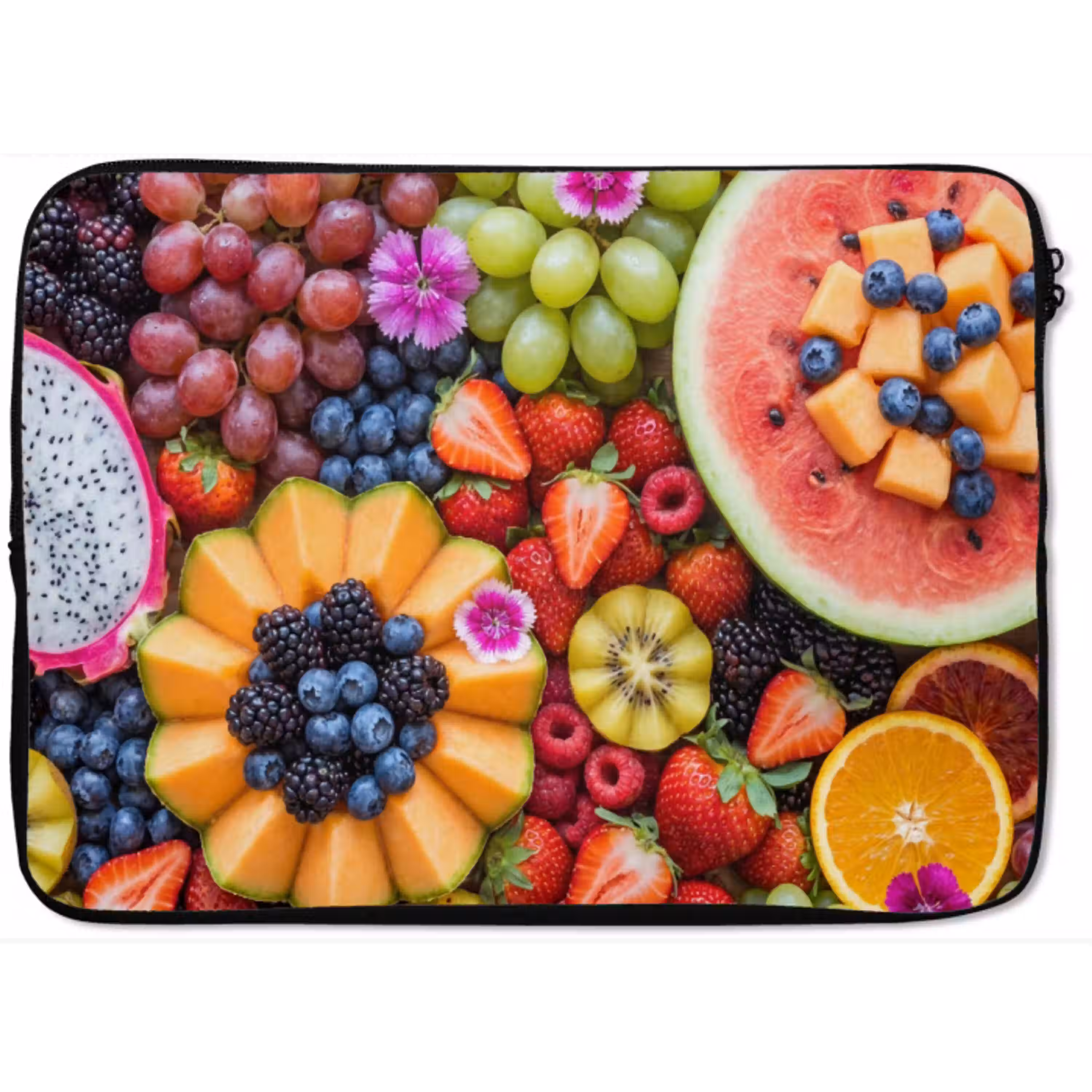 Fruit - Vers - Variatie - Eten - Kleurrijk laptophoes neopreen klein -zkaufland3dotto