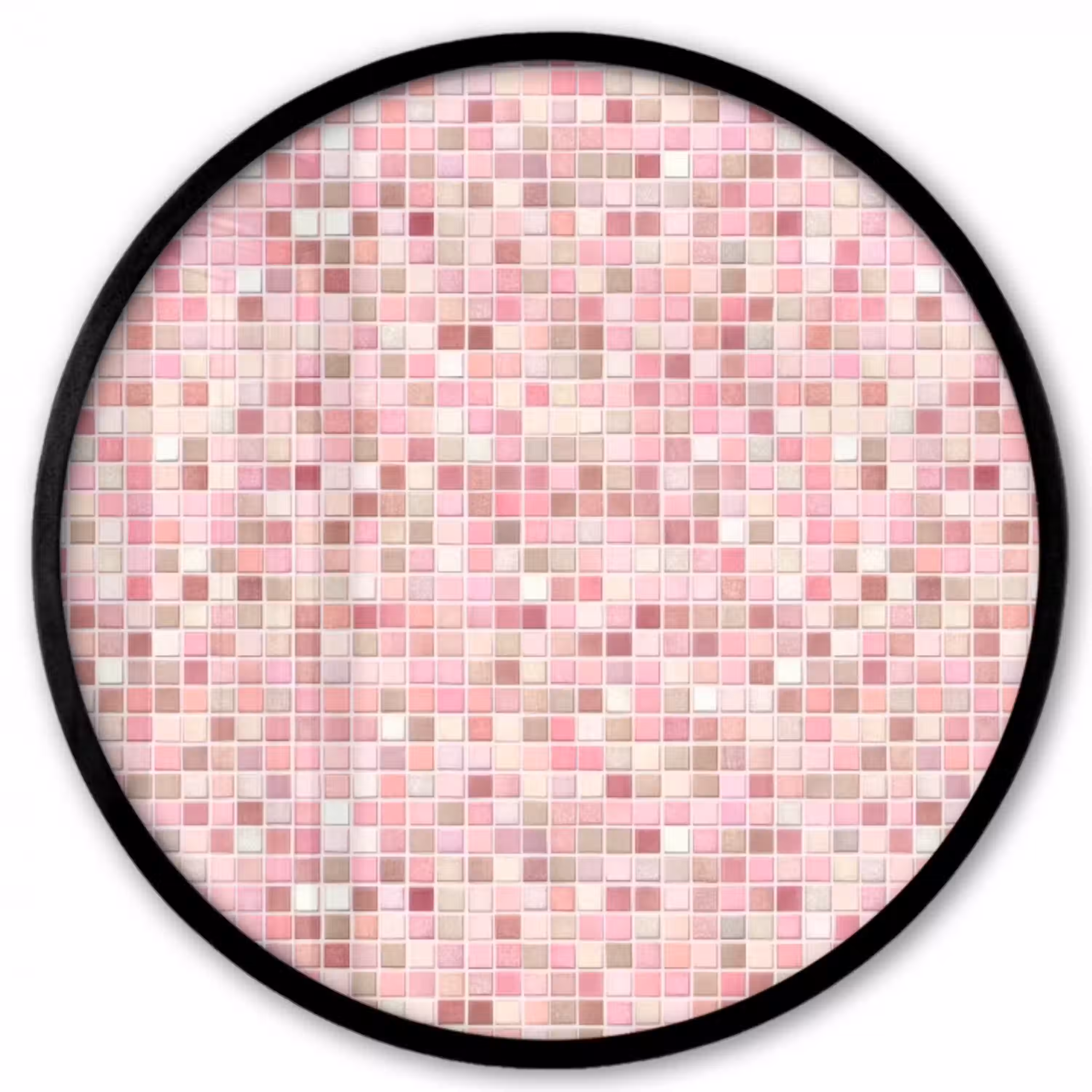 Mozaïek - Patroon - Roze Fotolijst rond zonder passe partout klein 856 -3d