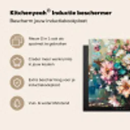 Bloeiende Verfkwasttuin Inductie beschermer vinyl 3mm middel -zzzzzzusp-haakje_NL