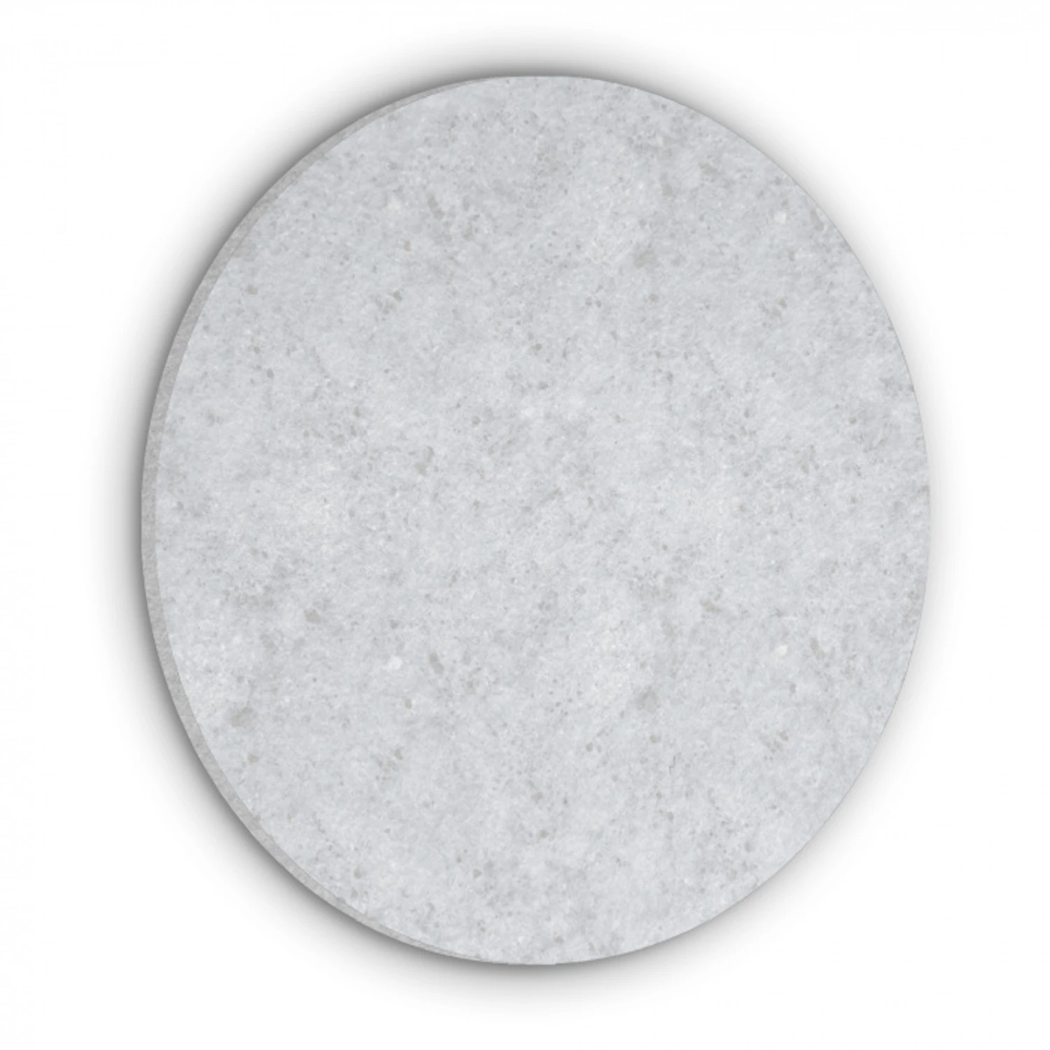 Grijs - Terrazzo-effect - Beton Akoestische PET Vilt - Rond klein 838 -3d