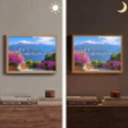 Lake Como - Italië - Landschap Light Box met batterij (Wandlamp) middel -sfeer3