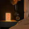 Patroon - Retro - Oranje Light Box met kabel (Tafellamp) klein 925 -sfeer1