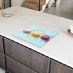 Macarons - Kleurrijk - Pastel Inductie beschermer vinyl 3mm middel -sfeer8