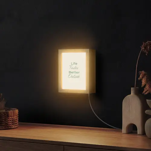 Tekst - Sierlijk - Letters - Groen Light Box met kabel (Wandlamp) klein -sfeer1
