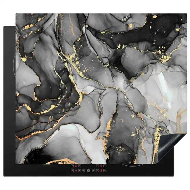 Goudaderen door Monochrome Bergen Inductie beschermer vinyl 3mm middel -3d