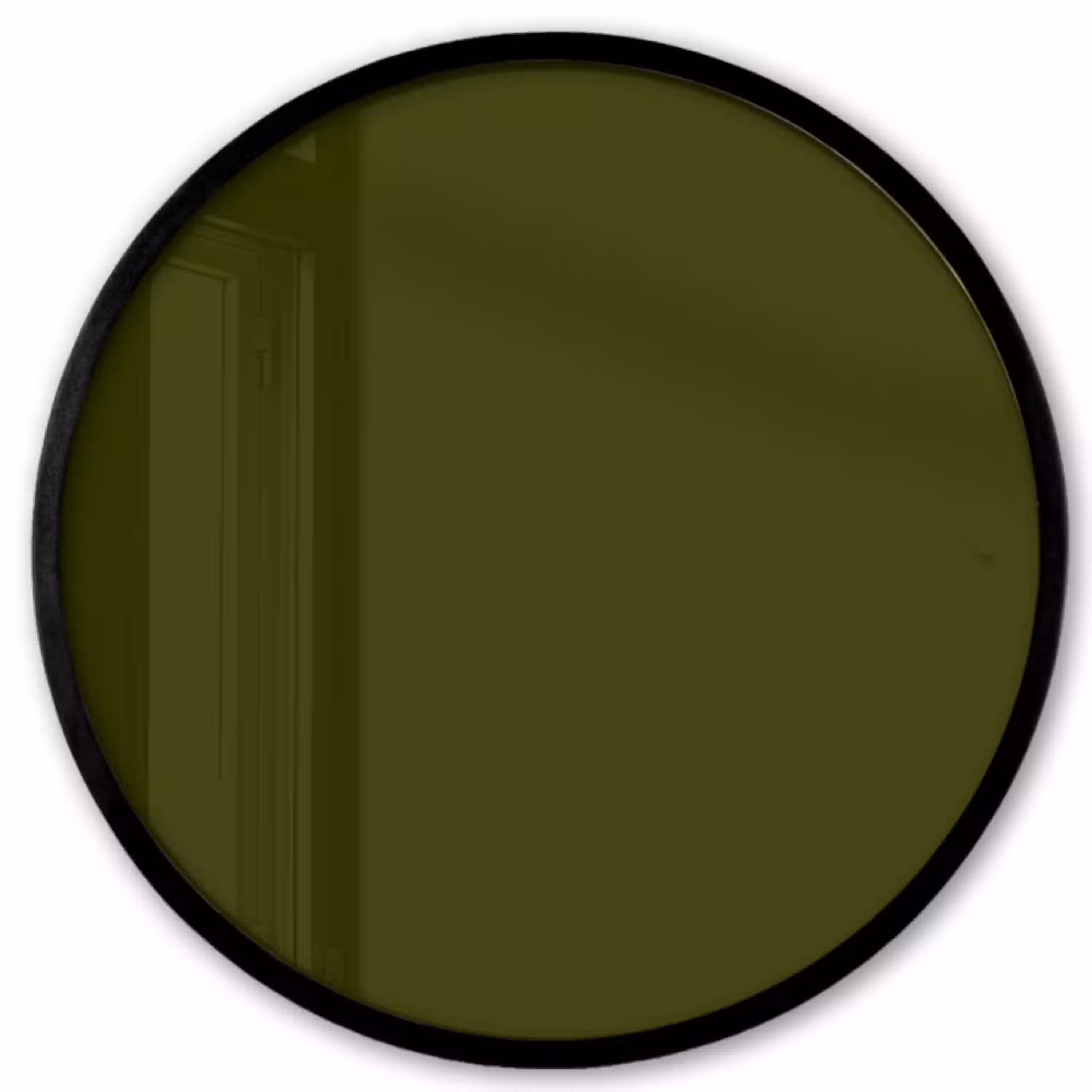 Dark  - Olive - Groen Fotolijst rond zonder passe partout klein 856 -3d