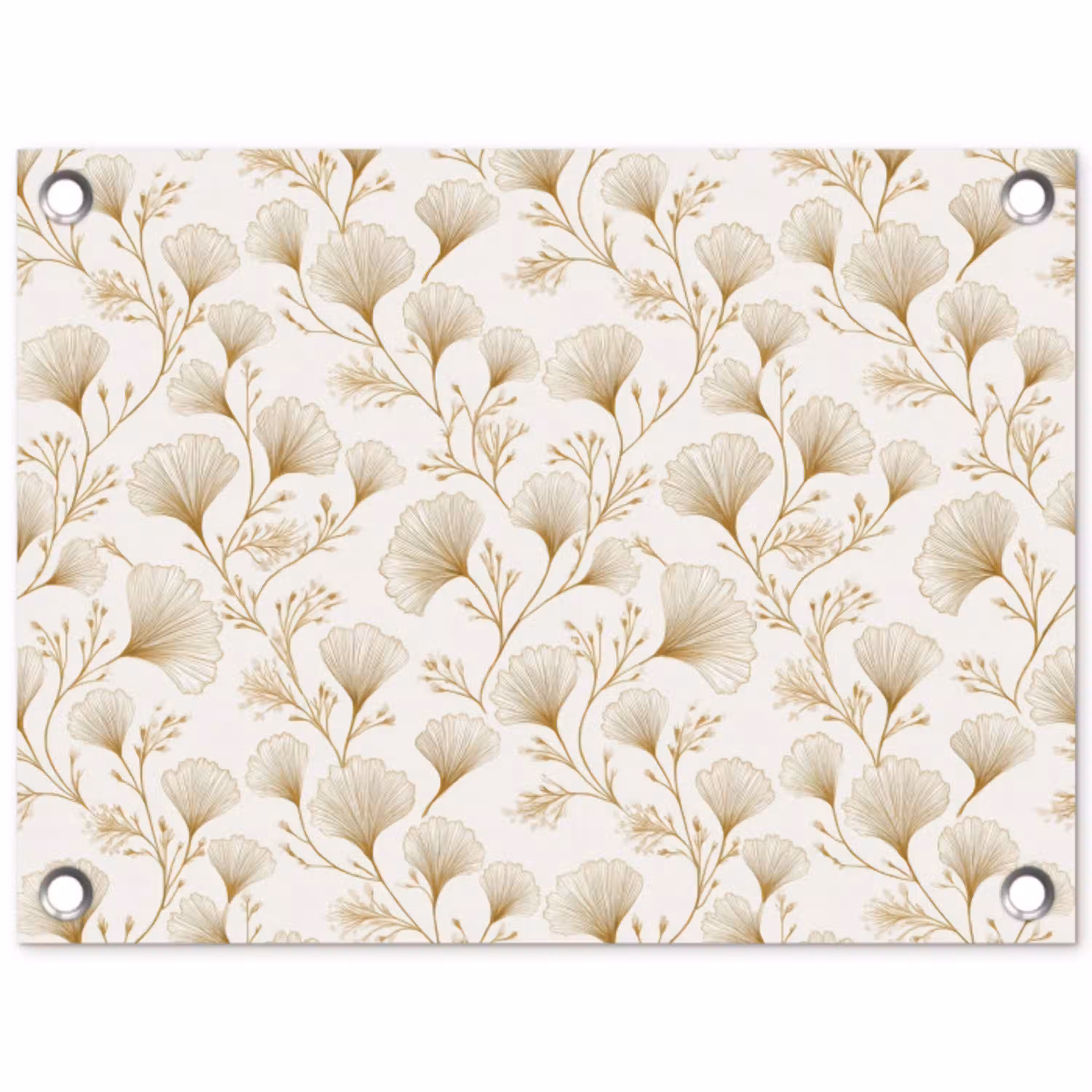 Ginkgo - Takken - Goud tuinposter los doek klein 239 -3d