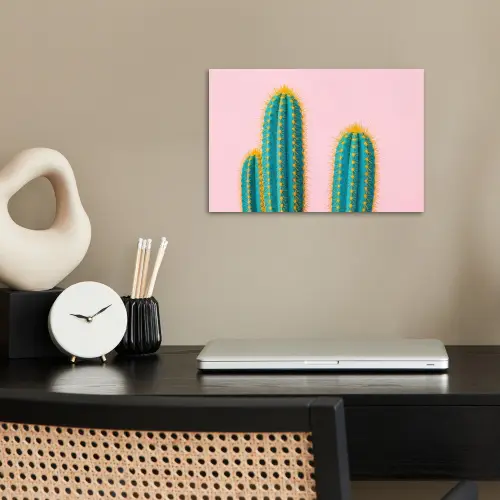 Cactussen - Modern - Pastel poster papier klein -sfeer1