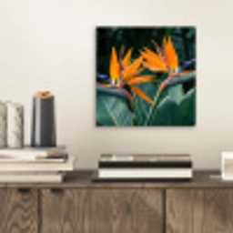 Paradijsvogel - Bloem - Exotisch aluminium wit klein -sfeer1