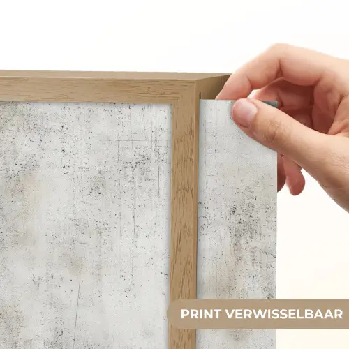 Grijs - Beton - Verweerd Light Box met batterij (Wandlamp) middel 907 -USP_websiteprintNL
