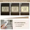 Oh hi - Geel - Monogram Light Box met kabel (Tafellamp) klein -USP_dimbaarNL