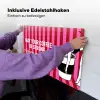 Roze - Strepen - Koffie - Maandag Inductie beschemer met haakjes klein -ky-ophangen-de