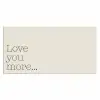 Minimalistisch - Love - Beige Muismat XXL klein -3d_leeg
